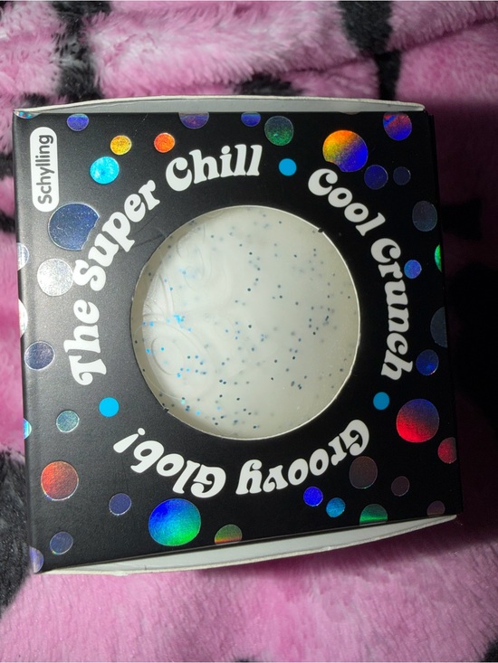 Schylling Other - NWT RARE Schylling NeeDohSnowball Crunch - White with Blue Sparkles Squish Toy